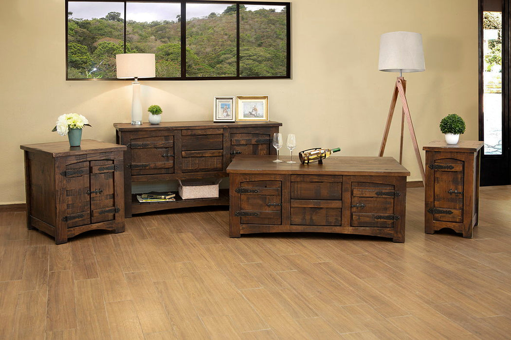 Mezcal - Sofa Table - Dark Brown Capital Discount Furniture Home Furniture, Furniture Store