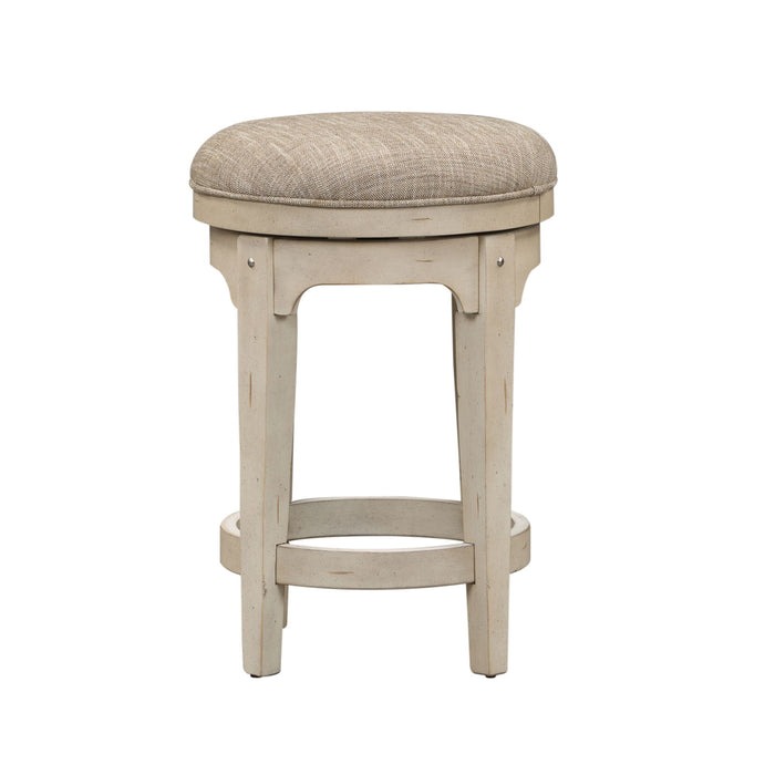 Morgan Creek - Console Swivel Stool - White Capital Discount Furniture Home Furniture, Furniture Store