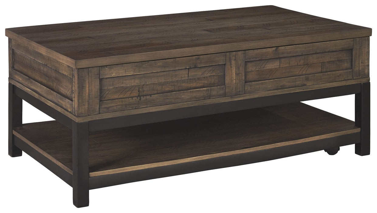 Johurst - Grayish Brown - Lift Top Cocktail Table Capital Discount Furniture Home Furniture, Furniture Store