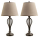 Ornawell - Antique Bronze Finish - Metal Table Lamp (Set of 2) Capital Discount Furniture Home Furniture, Furniture Store