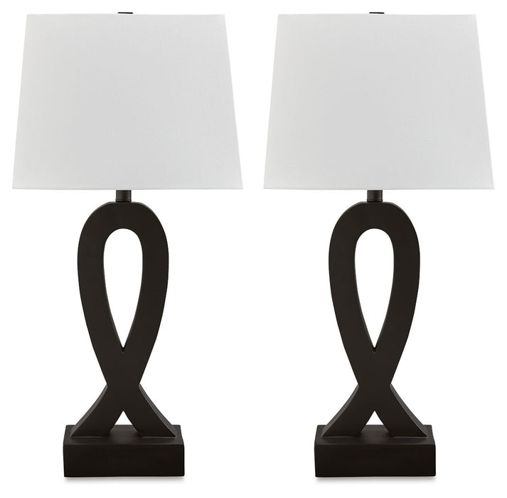 Markellton - Black - Poly Table Lamp (Set of 2) Capital Discount Furniture Home Furniture, Furniture Store