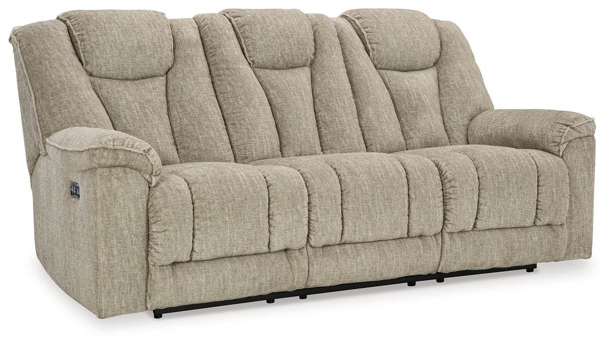 Hindmarsh - Stone - Power Reclining Sofa With Adj Headrest Capital Discount Furniture Home Furniture, Furniture Store