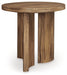 Austanny - Warm Brown - Round End Table Capital Discount Furniture Home Furniture, Furniture Store