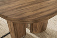 Austanny - Warm Brown - Round End Table Capital Discount Furniture Home Furniture, Furniture Store