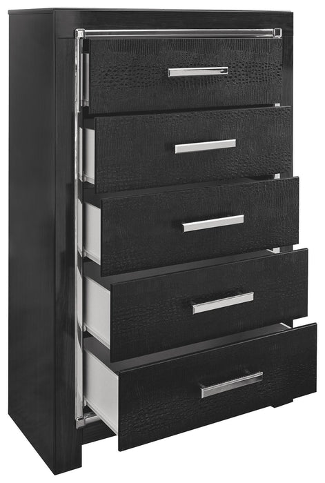 Kaydell - Black - Five Drawer Chest Capital Discount Furniture Home Furniture, Furniture Store