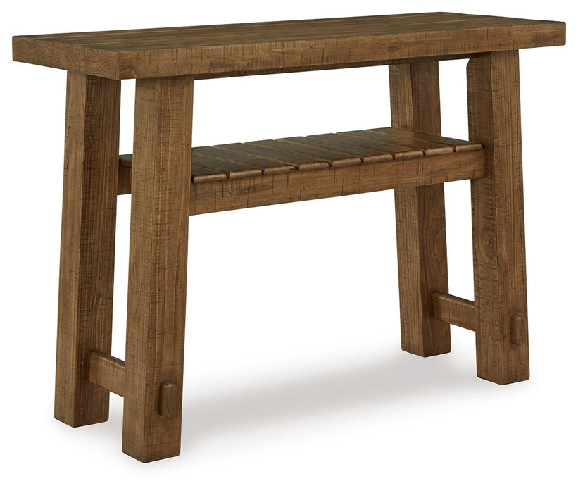 Mackifeld - Warm Brown - Sofa Table Capital Discount Furniture Home Furniture, Furniture Store