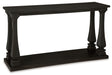 Wellturn - Black - Sofa Table Capital Discount Furniture Home Furniture, Furniture Store