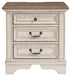 Realyn - White / Brown / Beige - Three Drawer Night Stand Capital Discount Furniture Home Furniture, Furniture Store