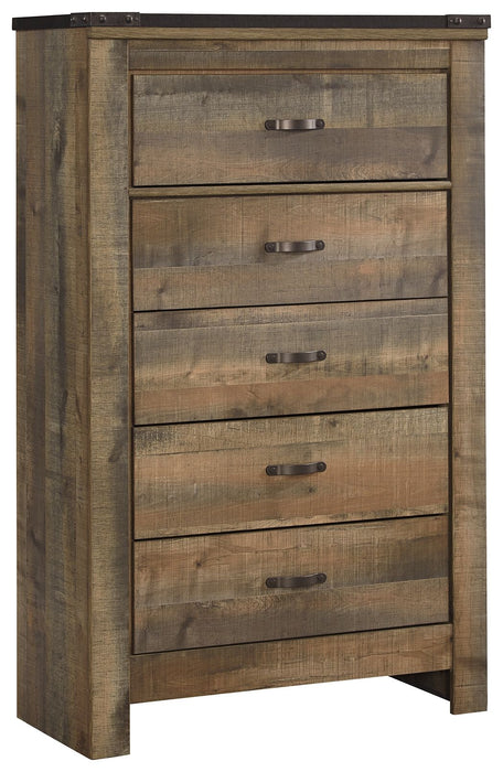 Trinell - Brown - Five Drawer Chest Capital Discount Furniture Home Furniture, Furniture Store