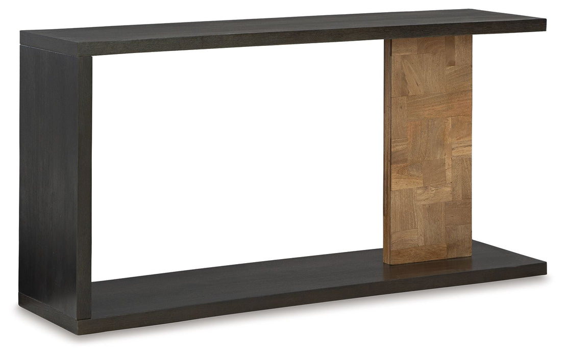 Camlett - Brown - Console Sofa Table Capital Discount Furniture Home Furniture, Furniture Store