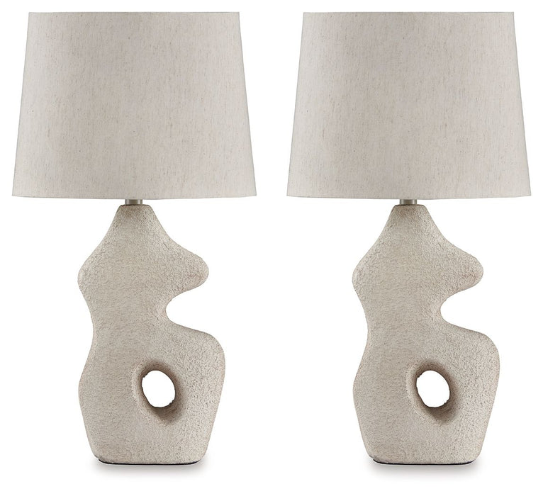 Chadrich - Antique Beige - Paper Table Lamp (Set of 2) Capital Discount Furniture Home Furniture, Furniture Store