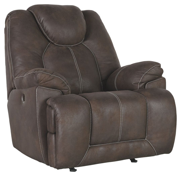 Warrior - Brown Dark - Power Rocker Recliner Capital Discount Furniture Home Furniture, Furniture Store