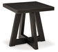 Galliden - Black - Square End Table Capital Discount Furniture Home Furniture, Furniture Store