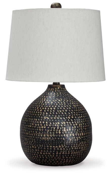 Maire - Black / Gold Finish - Metal Table Lamp Capital Discount Furniture Home Furniture, Furniture Store