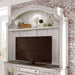 Magnolia Manor - Arched Entertainment Hutch - White Capital Discount Furniture Home Furniture, Furniture Store