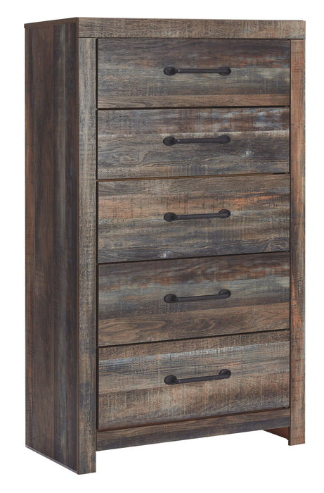 Drystan - Brown / Beige - Five Drawer Chest Capital Discount Furniture Home Furniture, Furniture Store