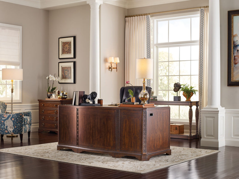 Charleston - Executive Desk - Dark Brown Capital Discount Furniture Home Furniture, Furniture Store