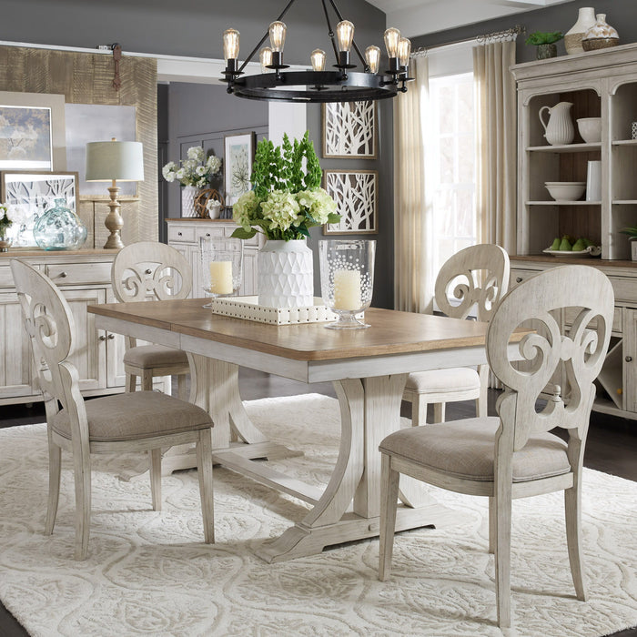 Farmhouse Reimagined - Trestle Table Set Capital Discount Furniture Home Furniture, Furniture Store