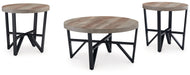 Deanlee - Grayish Brown / Black - Occasional Table Set (Set of 3) Capital Discount Furniture Home Furniture, Furniture Store