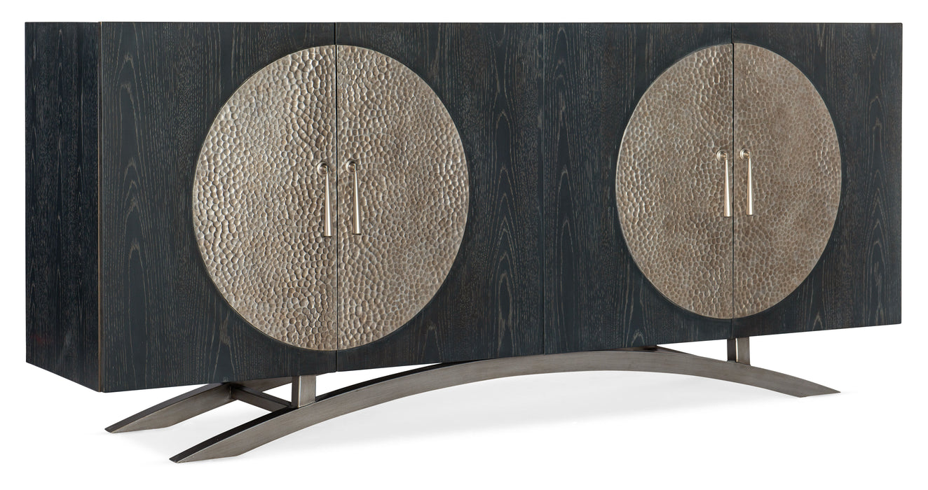 Melange - Nolita 4-Door Entertainment Console - Black Capital Discount Furniture Home Furniture, Furniture Store