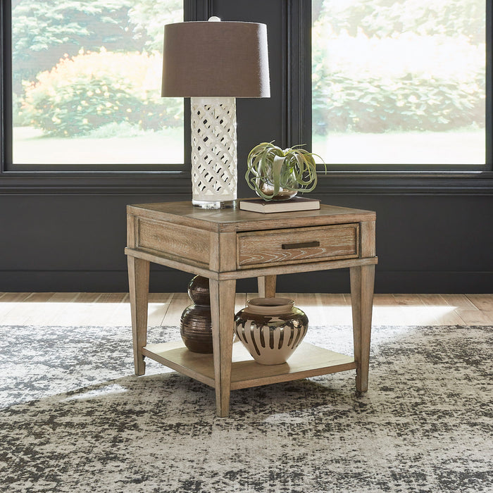 Devonshire - Drawer End Table - Weathered Sandstone Capital Discount Furniture Home Furniture, Furniture Store