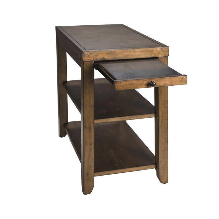 Mitchell - Chair Side Table - Dark Brown Capital Discount Furniture Home Furniture, Furniture Store