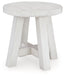 Jallison - Off White - Round End Table Capital Discount Furniture Home Furniture, Furniture Store