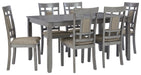Jayemyer - Charcoal Gray - Rect Drm Table Set (Set of 7) Capital Discount Furniture Home Furniture, Furniture Store