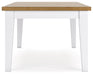 Ashbryn - White / Natural - Rectangular Dining Room Table Capital Discount Furniture Home Furniture, Furniture Store