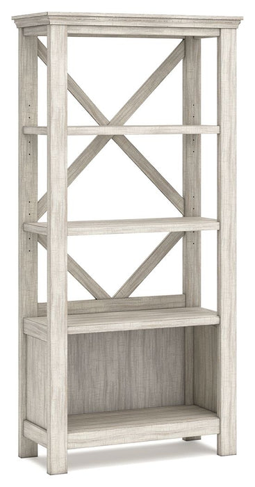 Carynhurst - Whitewash - Large Bookcase Capital Discount Furniture Home Furniture, Furniture Store