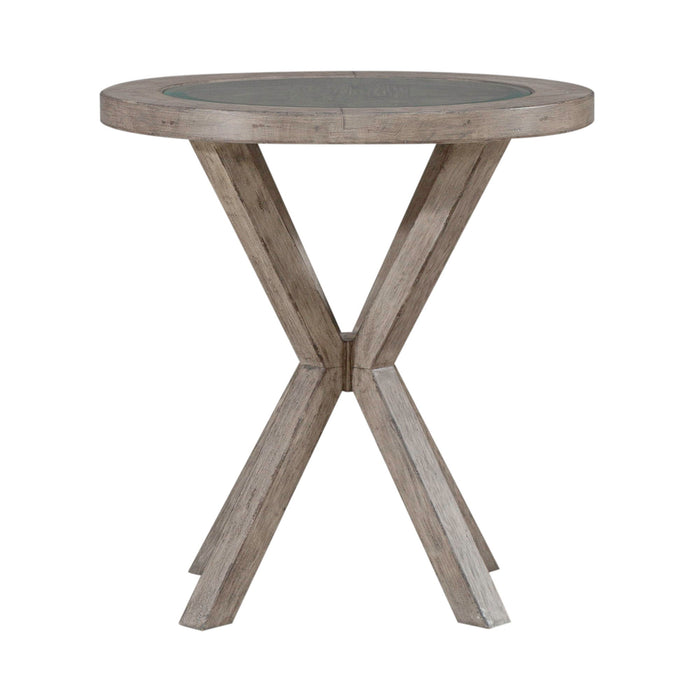 Skyview Lodge - Round Chairside Table - Light Brown Capital Discount Furniture Home Furniture, Furniture Store