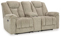 Hindmarsh - Stone - Power Reclining Loveseat With Console/ Adj Hdrst Capital Discount Furniture Home Furniture, Furniture Store