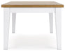 Ashbryn - White / Natural - Rectangular Dining Room Table Capital Discount Furniture Home Furniture, Furniture Store