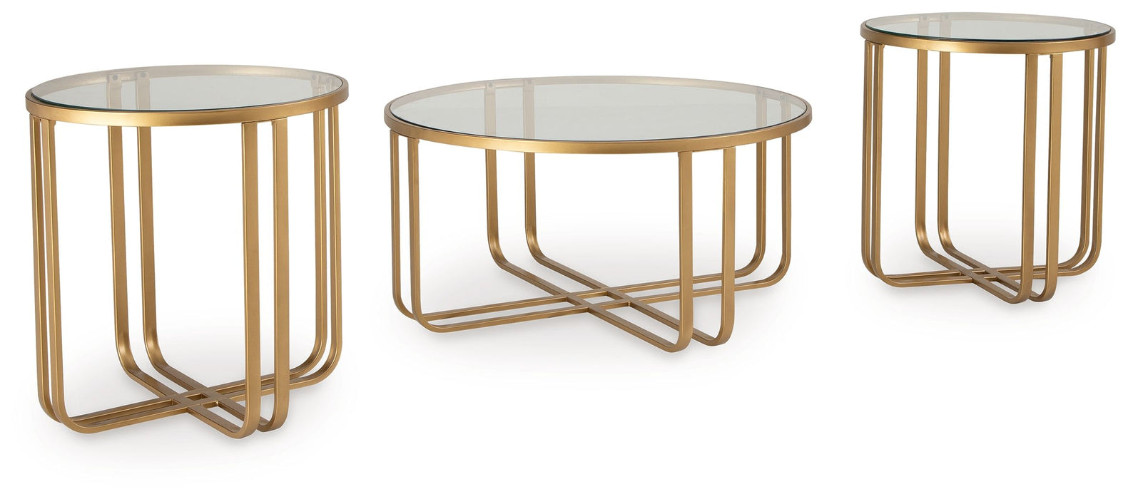 Milloton - Gold - Occasional Table Set (Set of 3) Capital Discount Furniture Home Furniture, Furniture Store