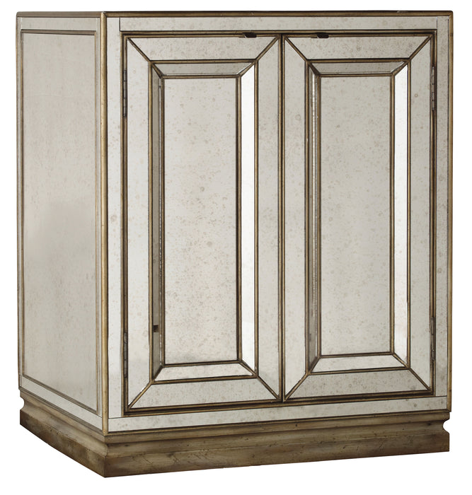 Sanctuary - 2-Door Mirrored Nightstand - Visage Capital Discount Furniture Home Furniture, Furniture Store