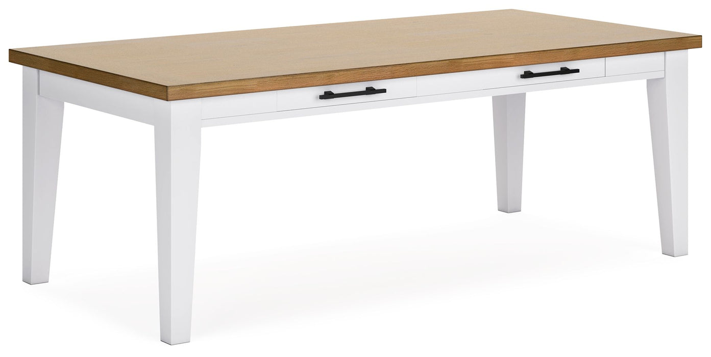 Ashbryn - White / Natural - Rectangular Dining Room Table Capital Discount Furniture Home Furniture, Furniture Store