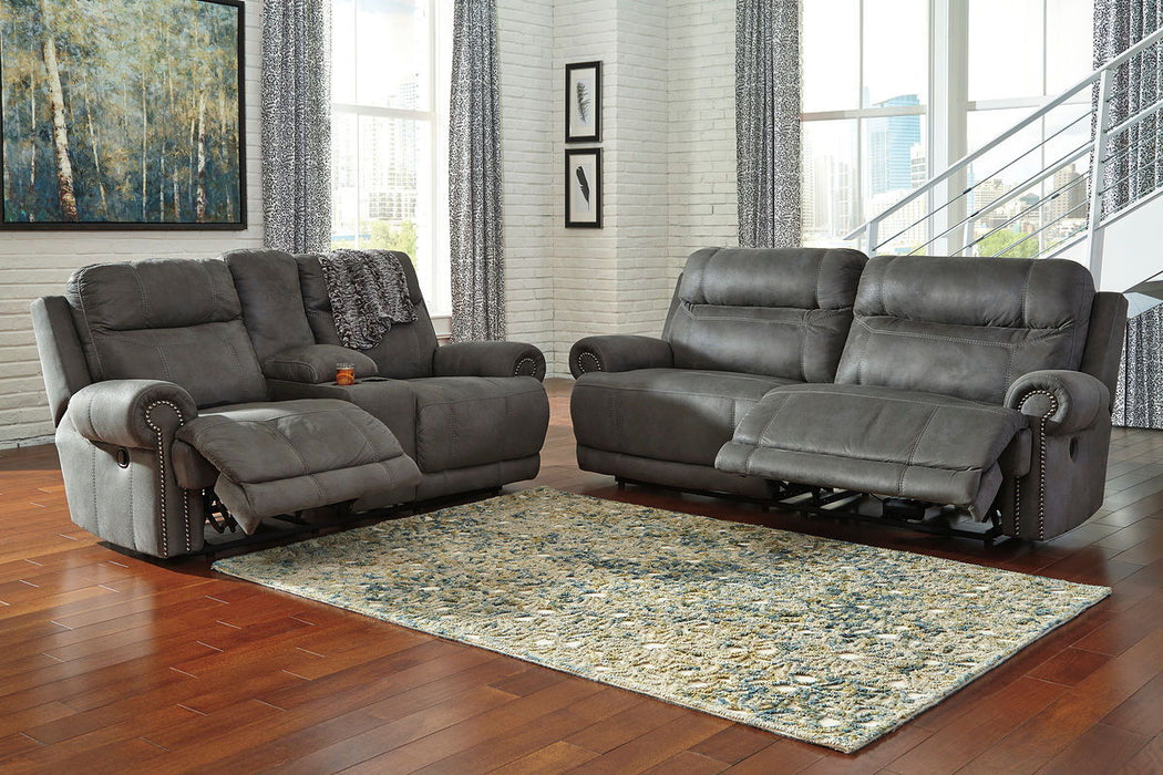 Austere - Gray - 2 Pc. - Reclining Sofa, Loveseat Capital Discount Furniture Home Furniture, Furniture Store