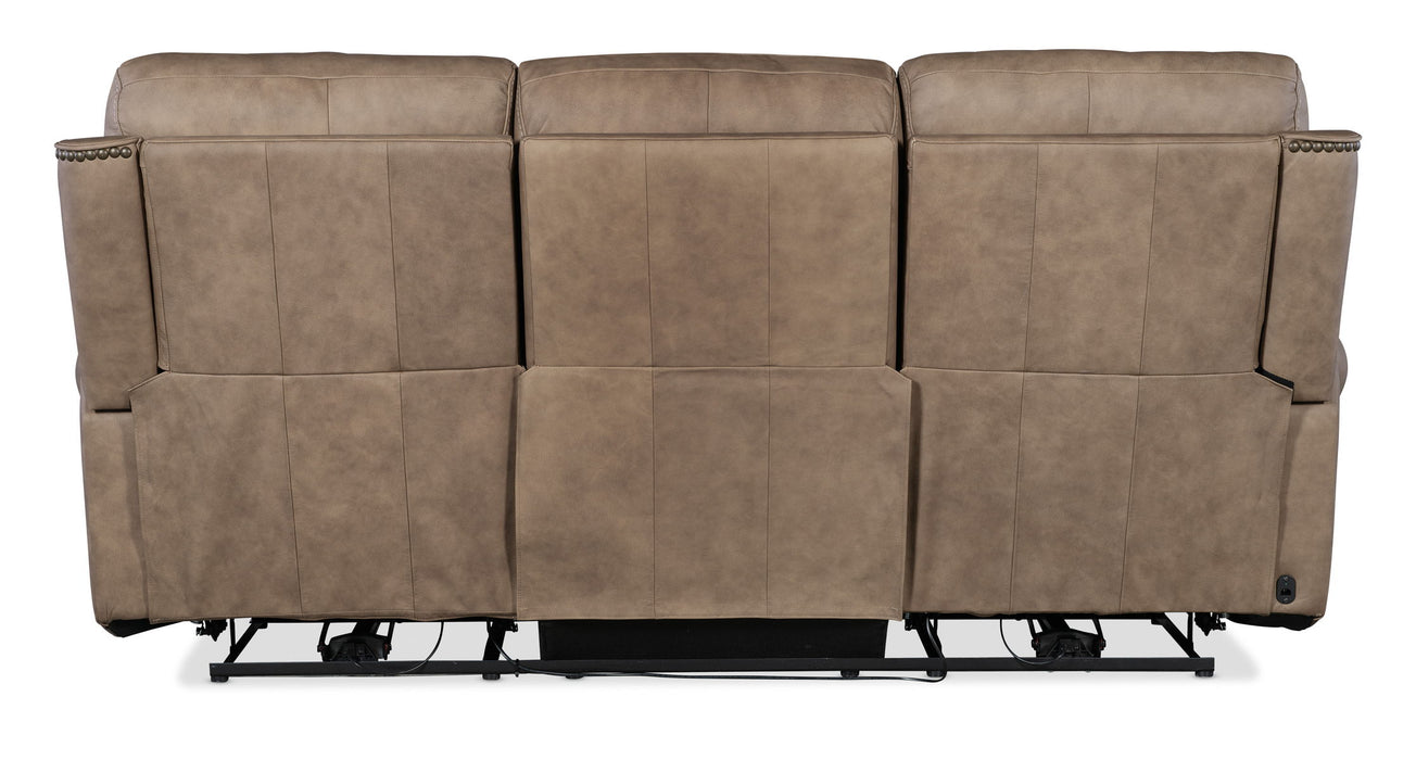 Duncan - Power Sofa With Power Headrest & Lumbar - Light Brown Capital Discount Furniture Home Furniture, Furniture Store