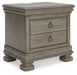 Lexorne - Gray - Three Drawer Night Stand Capital Discount Furniture Home Furniture, Furniture Store