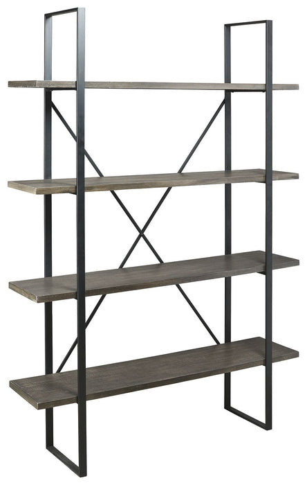 Gilesgrove - Black / Gray - Bookcase Capital Discount Furniture Home Furniture, Furniture Store