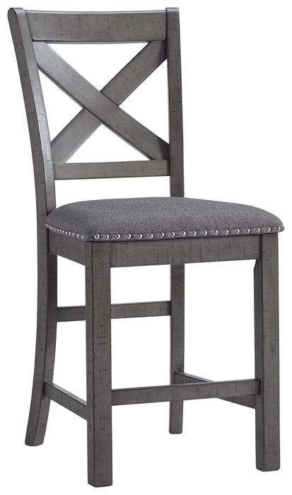 Myshanna - Gray - Upholstered Barstool Capital Discount Furniture Home Furniture, Furniture Store