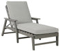 Visola - Gray - Chaise Lounge With Cushion Capital Discount Furniture Home Furniture, Furniture Store