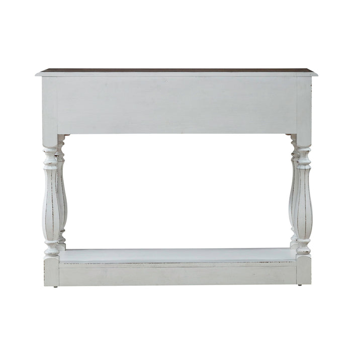 Magnolia Manor - Hall Console Bottom With Shelf For Display & Storage - White Capital Discount Furniture Home Furniture, Furniture Store