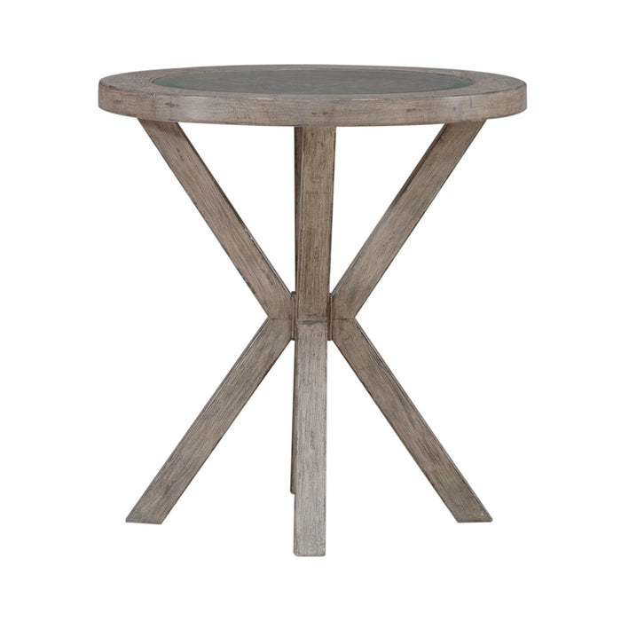 Skyview Lodge - Round Chairside Table - Light Brown Capital Discount Furniture Home Furniture, Furniture Store