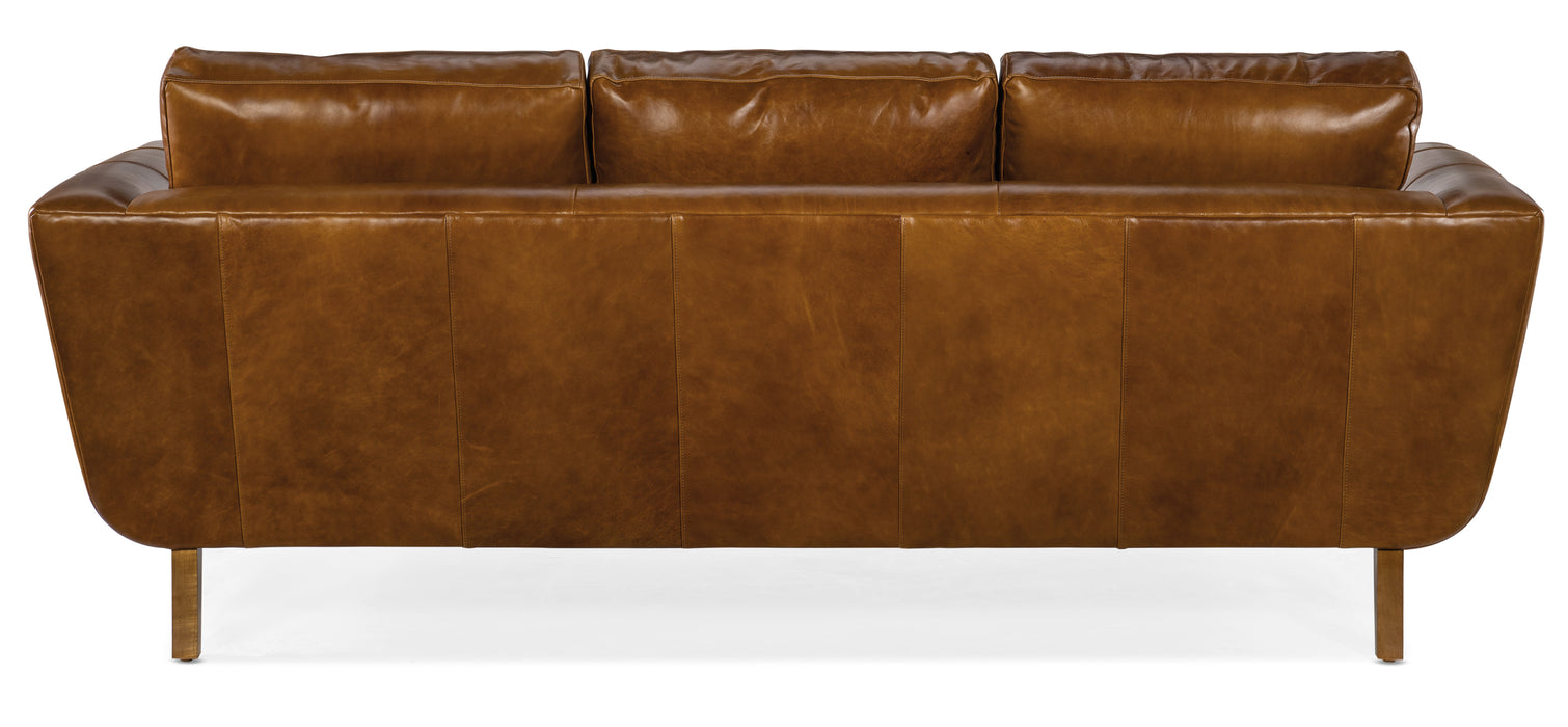 Alora - Stationary Sofa 8-Way Tie - Dark Brown