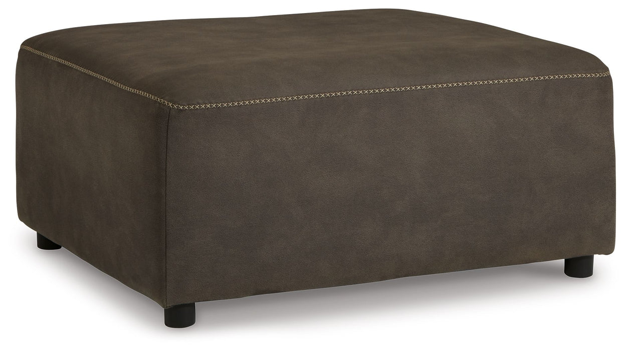 Allena - Gunmetal - Oversized Accent Ottoman Capital Discount Furniture Home Furniture, Furniture Store