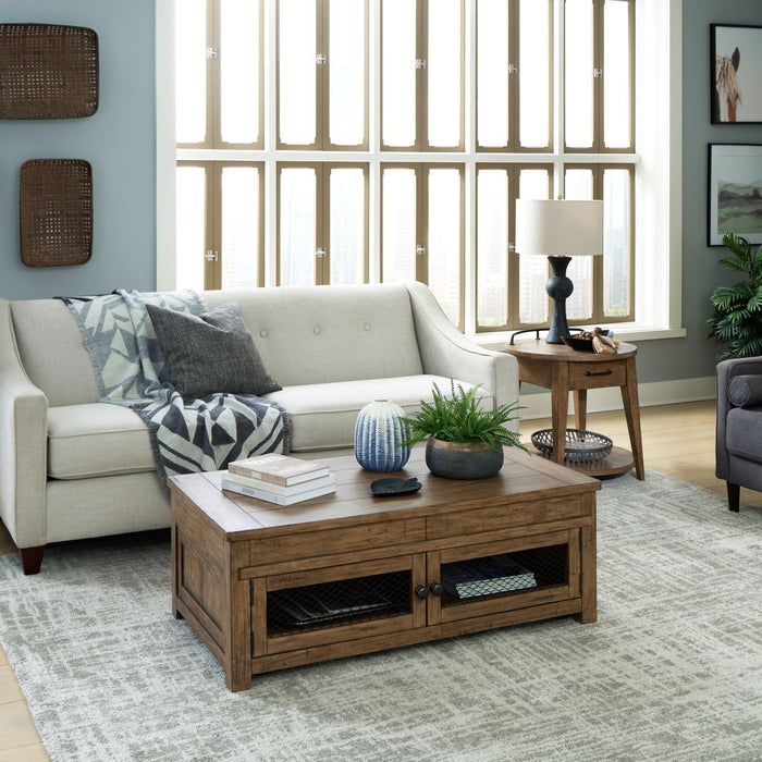 Pinebrook Ridge - Opt 3 Piece Set - Light Brown Capital Discount Furniture Home Furniture, Furniture Store