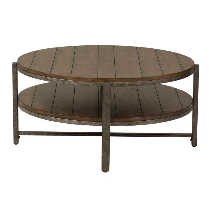 Breckinridge - Round Cocktail Table - Dark Brown Capital Discount Furniture Home Furniture, Furniture Store