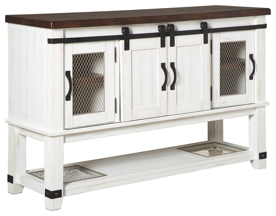 Valebeck - White / Brown - Dining Room Server Capital Discount Furniture Home Furniture, Furniture Store