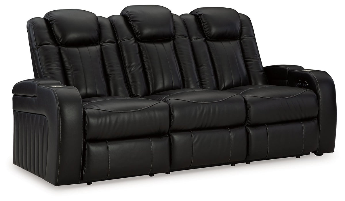 Caveman Den - Midnight - Power Reclining Sofa With Adj Headrest Capital Discount Furniture Home Furniture, Furniture Store